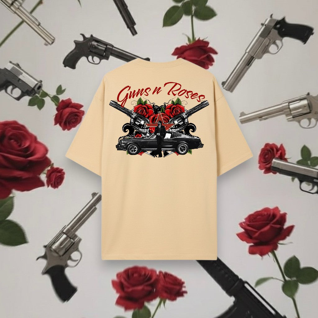 Guns n' Roses Over-sized Beige Tee