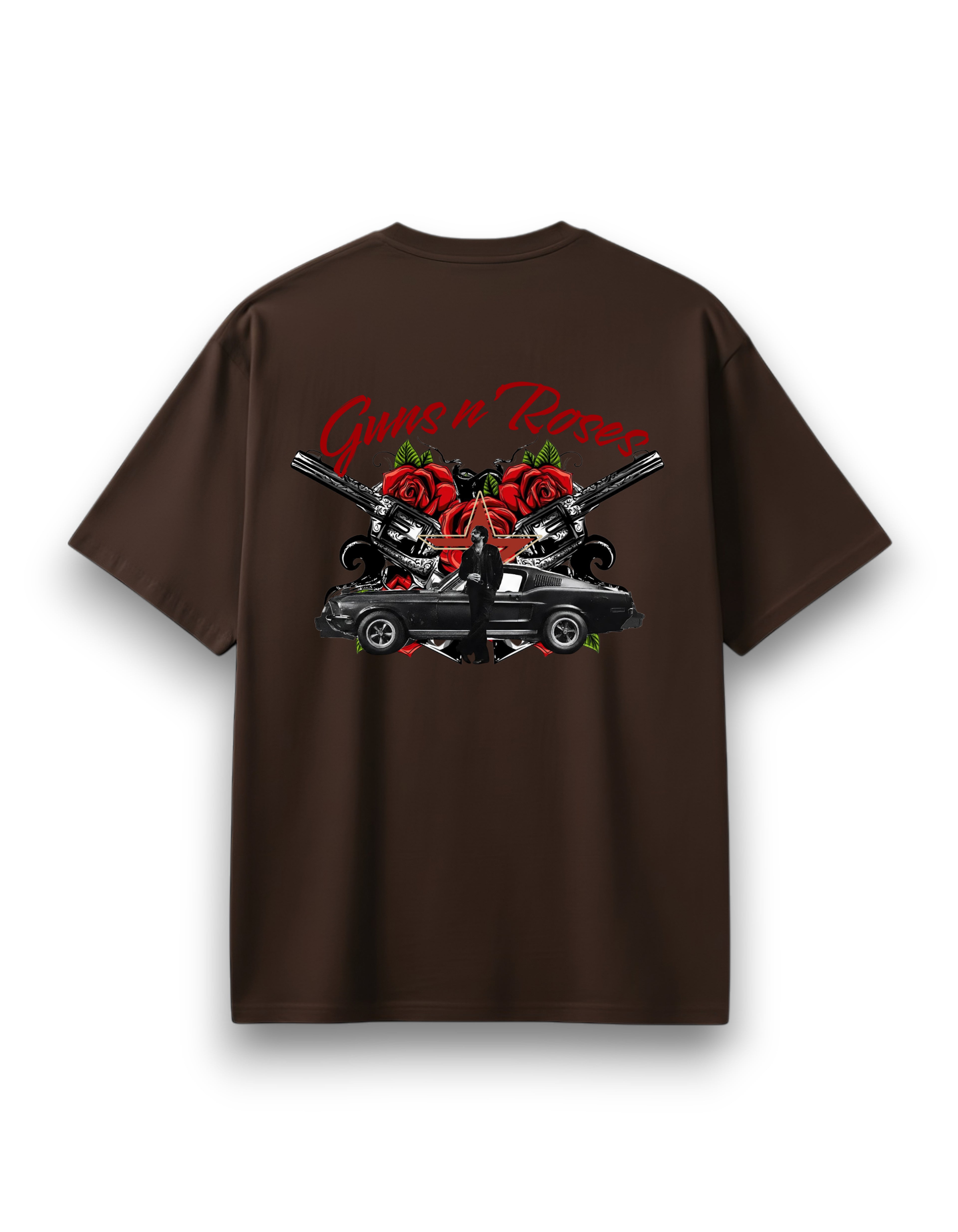 Guns n' Roses Cocoa Brown Over-sized Tee