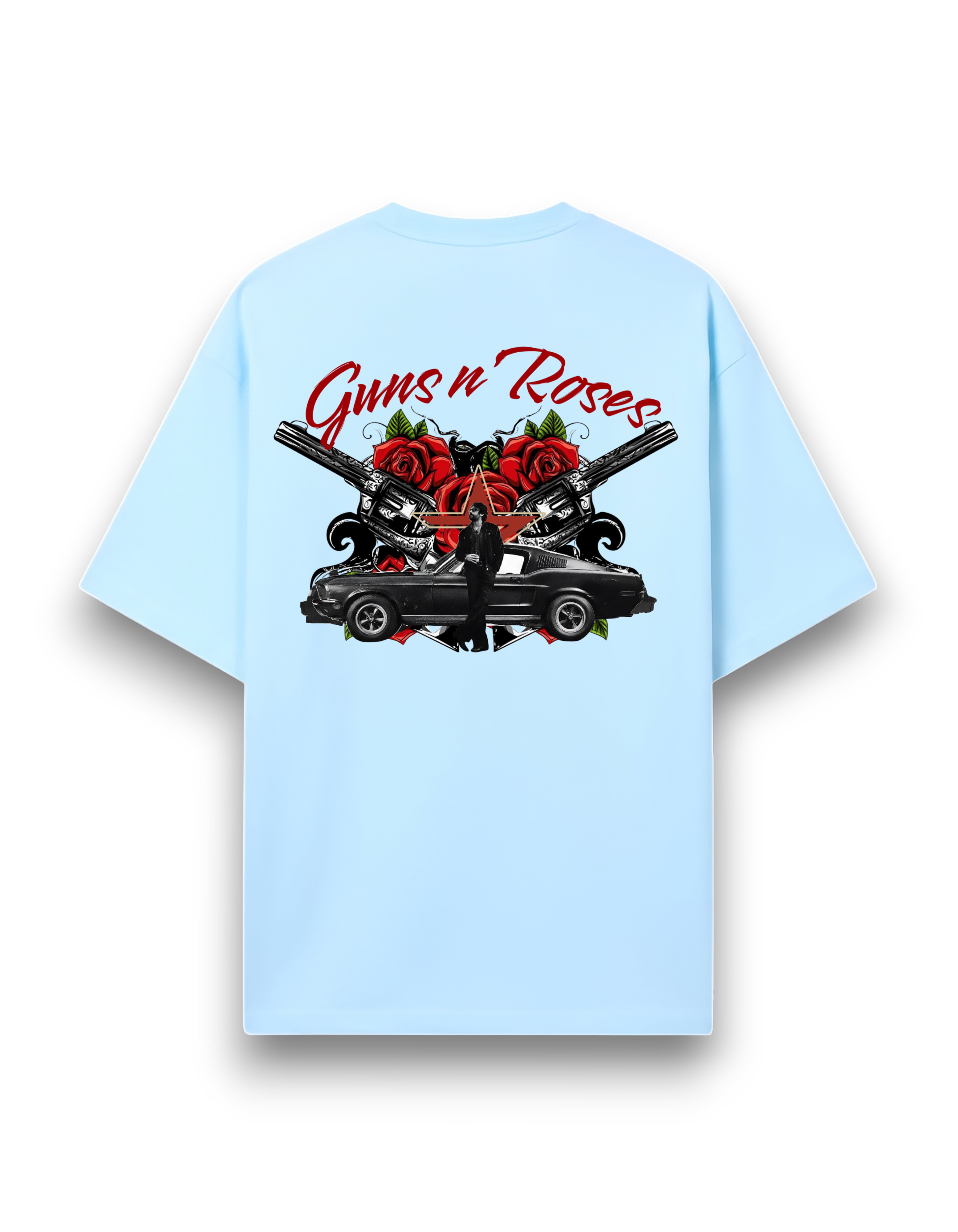 Guns n' Roses Iceberg Blue Over-sized Tee