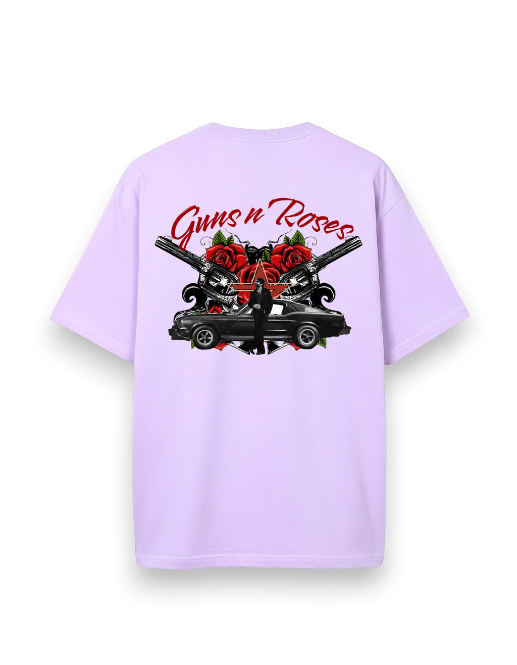 Guns n' Roses Lavender Over-sized Tee