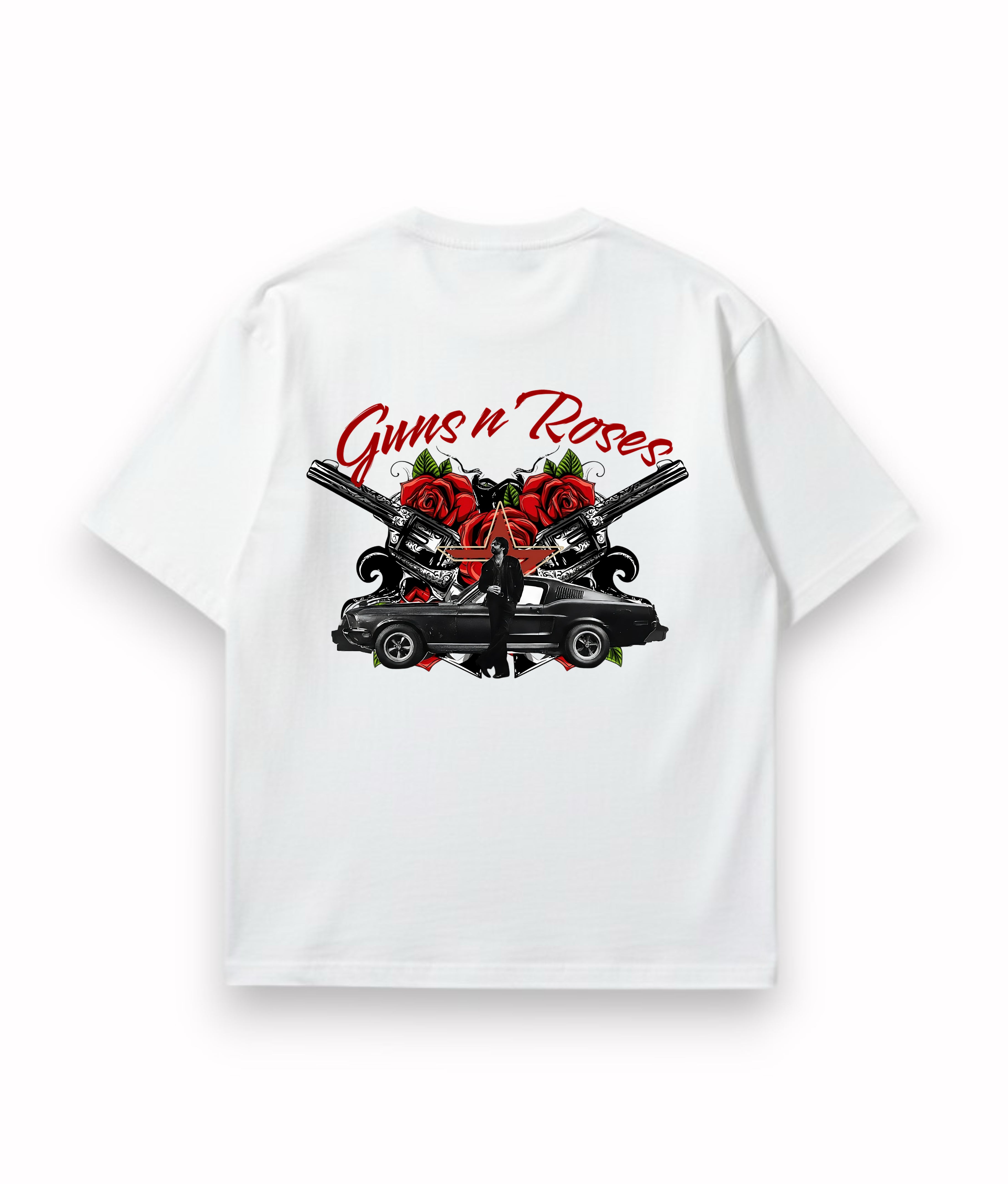 Guns n' Roses Moonlight White Over-sized Tee