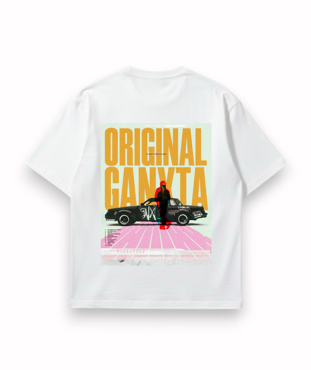 Original Ganxta Moonlight White Over-sized Tee
