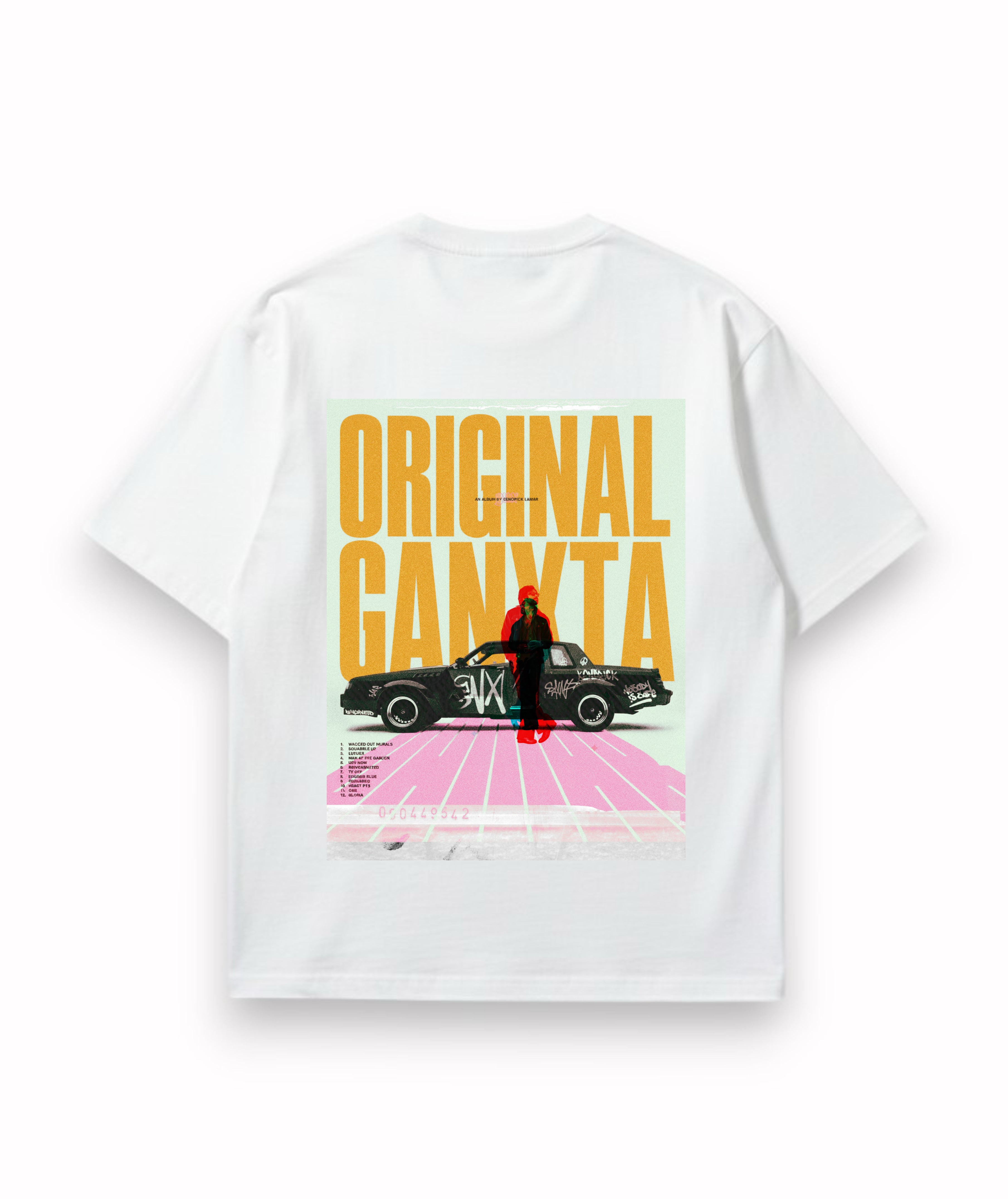 Original Ganxta Moonlight White Over-sized Tee